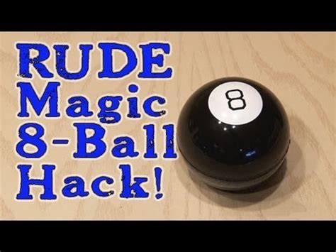 Rude magic 8 ball